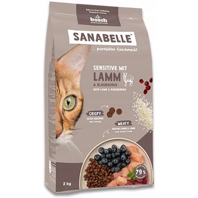 Bosch Sanabelle Life Sensitive with lamb & blueberries - sucha karma dla kota - 8kg Bosch Sanabelle Life Sensitive with lamb & blueberries - sucha karma dla kota - 8kg