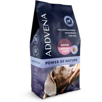 ADDVENA Power of Nature Junior Medium/Large Mono Lamb - sucha karma dla psa - 10kg ADDVENA Power of Nature Junior Medium/Large Mono Lamb - sucha karma dla psa - 10kg