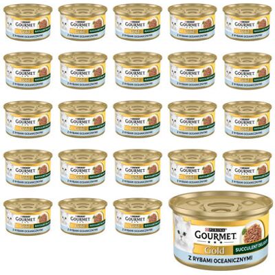 Purina Nestle GOURMET GOLD Succulent Delights Ryba oceaniczna - mokra karma dla kota - 24x85g Purina Nestle GOURMET GOLD Succulent Delights Ryba oceaniczna - mokra karma dla kota - 24x85g