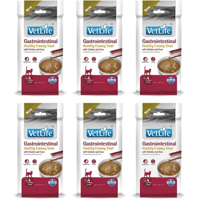 FARMINA Vet Life Cat Gastrointestinal Creamy treat with Chicken & Tuna box – przysmak dla kota – 6x(4x15g) FARMINA Vet Life Cat Gastrointestinal Creamy treat with Chicken & Tuna box – przysmak dla kota – 6x(4x15g)