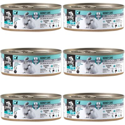 3COTY Kurczak z kaczką Kidney care - mokra karma dla kota - 6x80g 3COTY Kurczak z kaczką Kidney care - mokra karma dla kota - 6x80g