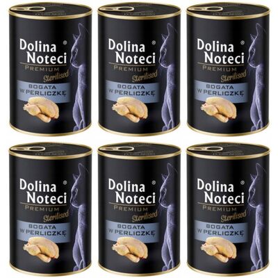 DOLINA NOTECI Premium Sterilised Bogata w perliczkę - mokra karma dla kota - 6x400g DOLINA NOTECI Premium Sterilised Bogata w perliczkę - mokra karma dla kota - 6x400g