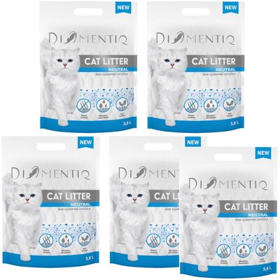 DIAMENTIQ Neutral - żwirek neutralny dla kota - 5x3,8l DIAMENTIQ Neutral - żwirek neutralny dla kota - 5x3,8l