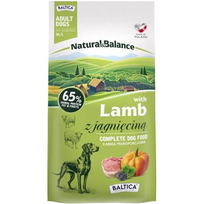 BALTICA Natural & Balance Jagnięcina M/L – sucha karma dla psa - 3kg BALTICA Natural & Balance Jagnięcina M/L – sucha karma dla psa - 3kg