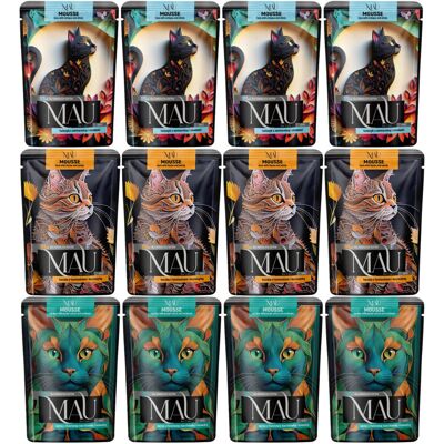 Dolina Noteci MAU Mousse MIX smaków - mokra karma dla kota - 12x85g Dolina Noteci MAU Mousse MIX smaków - mokra karma dla kota - 12x85g