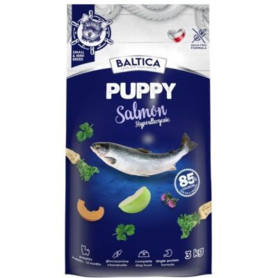 BALTICA Excellent Szczenięta Mono Łosoś Hypoallergenic Małe rasy - sucha karma dla psa - 3kg BALTICA Excellent Szczenięta Mono Łosoś Hypoallergenic Małe rasy - sucha karma dla psa - 3kg