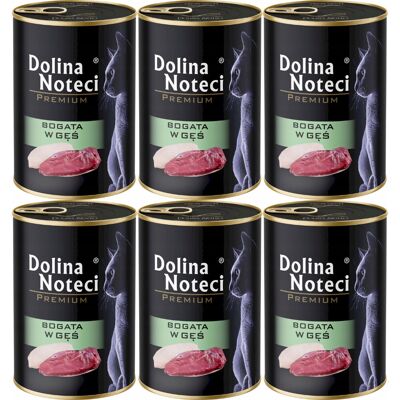 DOLINA NOTECI Premium Bogata w gęś - mokra karma dla kota - 6x400g DOLINA NOTECI Premium Bogata w gęś - mokra karma dla kota - 6x400g