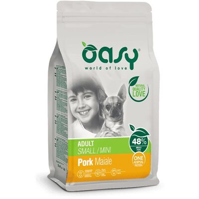 OASY One Animal Protein Adult Small/Mini Mono Pork - sucha karma dla psa - 2,5kg OASY One Animal Protein Adult Small/Mini Mono Pork - sucha karma dla psa - 2,5kg
