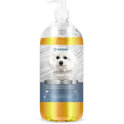 EUROWET Biała sierść - szampon dla psa - 1l EUROWET Biała sierść - szampon dla psa - 1l