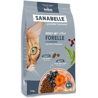 Bosch Sanabelle Life Adult Pstrąg z borówkami - sucha karma dla kota - 8kg Bosch Sanabelle Life Adult Pstrąg z borówkami - sucha karma dla kota - 8kg