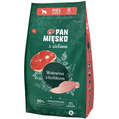 Pan Miesko Ziołowe Wołowina i Królik Karma dla Psów - Karma dla psów Pan Miesko Ziołowe Wołowina i Królik Karma dla Psów - Karma dla psów