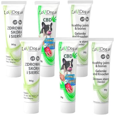 LOVIDOG Pasta funkcyjna MIX - przysmak dla psa - 6x90g LOVIDOG Pasta funkcyjna MIX - przysmak dla psa - 6x90g