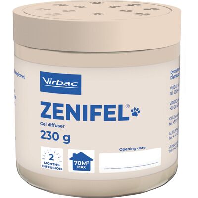 VIRBAC Zenifel - dyfuzor żelowy z uspokajającymi kocimi feromonami - 230g VIRBAC Zenifel - dyfuzor żelowy z uspokajającymi kocimi feromonami - 230g