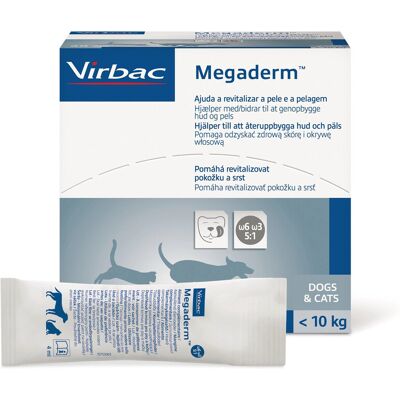 VIRBAC Megaderm - Suplement diety dla psów i kotów - 28x4ml VIRBAC Megaderm - Suplement diety dla psów i kotów - 28x4ml