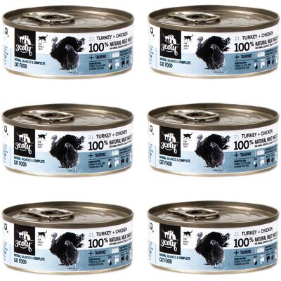 3COTY Indyk z kurczakiem - mokra karma dla kota - 6x80g 3COTY Indyk z kurczakiem - mokra karma dla kota - 6x80g