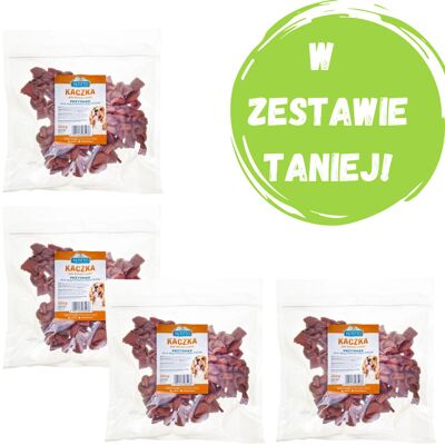 PETITTO Węzełki mini z piersi kaczki - przysmak dla psa - 4x500g PETITTO Węzełki mini z piersi kaczki - przysmak dla psa - 4x500g