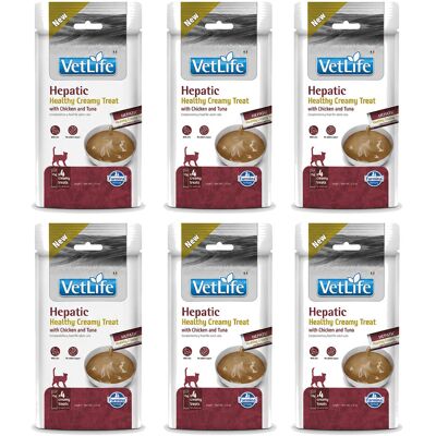 FARMINA Vet Life Cat Hepatic Creamy treat with Chicken & Tuna box – przysmak dla kota – 6x(4x15g) FARMINA Vet Life Cat Hepatic Creamy treat with Chicken & Tuna box – przysmak dla kota – 6x(4x15g)