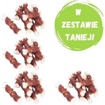 PETITTO Wapienne kostki z kaczką - przysmak dla psa - 4x500g PETITTO Wapienne kostki z kaczką - przysmak dla psa - 4x500g