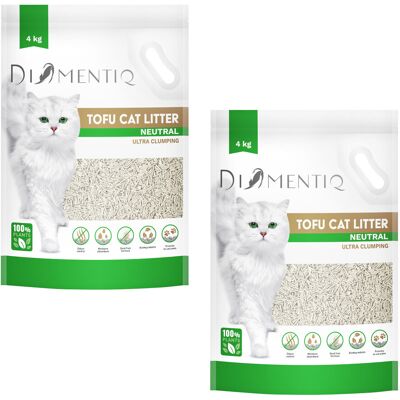 Diamentiq Tofu Neutralny Superzlepiający się - Roślinny żwirek - 4kg Diamentiq Tofu Neutralny Superzlepiający się - Roślinny żwirek - 4kg