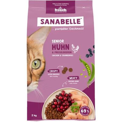 Bosch Sanabelle Senior chicken & cranberries - sucha karma dla kota - 2kg Bosch Sanabelle Senior chicken & cranberries - sucha karma dla kota - 2kg