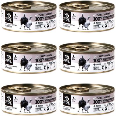 3COTY Indyk z gęsią Dla kociąt - mokra karma dla kota - 6x80g 3COTY Indyk z gęsią Dla kociąt - mokra karma dla kota - 6x80g