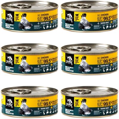 3COTY Kurczak ze spiruliną Dla kociąt i karmiących kotek - mokra karma dla kota - 6x80g 3COTY Kurczak ze spiruliną Dla kociąt i karmiących kotek - mokra karma dla kota - 6x80g