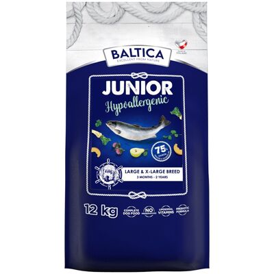 BALTICA Excellent Hypoallergenic Junior L/XL Mono Łosoś - sucha karma dla psa - 12kg BALTICA Excellent Hypoallergenic Junior L/XL Mono Łosoś - sucha karma dla psa - 12kg