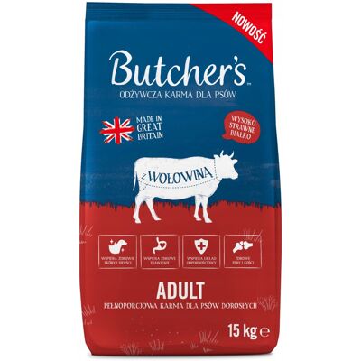 BUTCHER'S Original Wołowina - sucha karma dla psa - 15kg BUTCHER'S Original Wołowina - sucha karma dla psa - 15kg