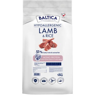BALTICA Nutraceutic Hypoallergenic Duże i olbrzymie rasy Jagnięcina z ryżem - sucha karma dla psa - 12kg BALTICA Nutraceutic Hypoallergenic Duże i olbrzymie rasy Jagnięcina z ryżem - sucha karma dla psa - 12kg