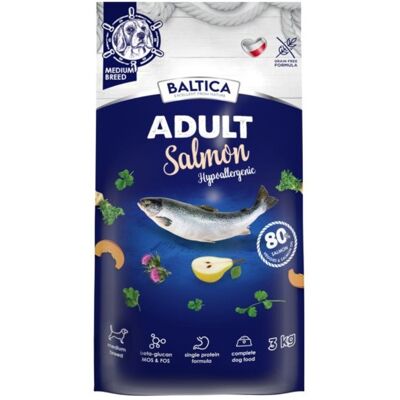 BALTICA Excellent Hypoallergenic Adult Średnie rasy Mono Łosoś - sucha karma dla psa - 3kg BALTICA Excellent Hypoallergenic Adult Średnie rasy Mono Łosoś - sucha karma dla psa - 3kg