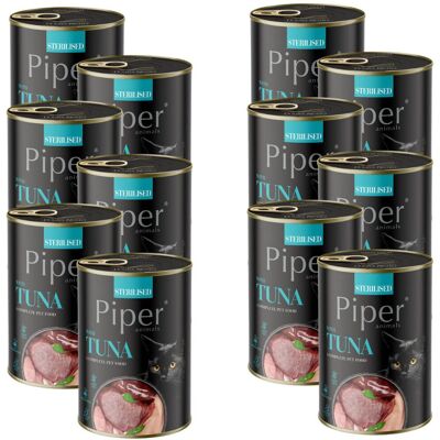 DOLINA NOTECI Piper Sterilised z tuńczykiem - mokra karma dla kota - 12x400g DOLINA NOTECI Piper Sterilised z tuńczykiem - mokra karma dla kota - 12x400g
