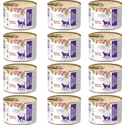 4VETS Natural Gastro Intestinal Cat - mokra karma dla kota - 12x185g 4VETS Natural Gastro Intestinal Cat - mokra karma dla kota - 12x185g