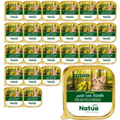 NATUA Country Kitten Cielęcina - mokra karma dla kota - 24x100g NATUA Country Kitten Cielęcina - mokra karma dla kota - 24x100g