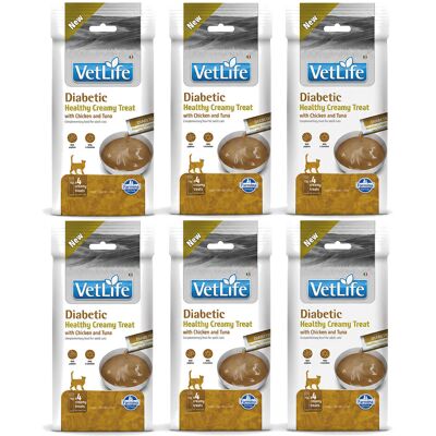 FARMINA Vet Life Cat Diabetic Creamy treat with Chicken & Tuna box – przysmak dla kota – 6x(4x15g) FARMINA Vet Life Cat Diabetic Creamy treat with Chicken & Tuna box – przysmak dla kota – 6x(4x15g)