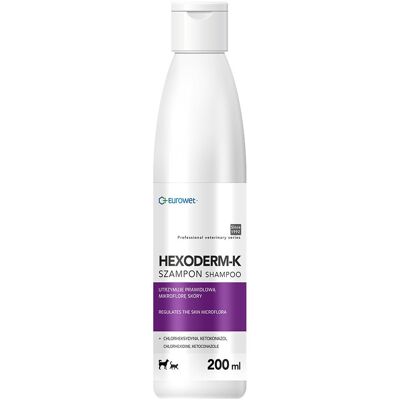 EUROWET Hexoderm-K - szampon dla psa i kota - 200ml EUROWET Hexoderm-K - szampon dla psa i kota - 200ml