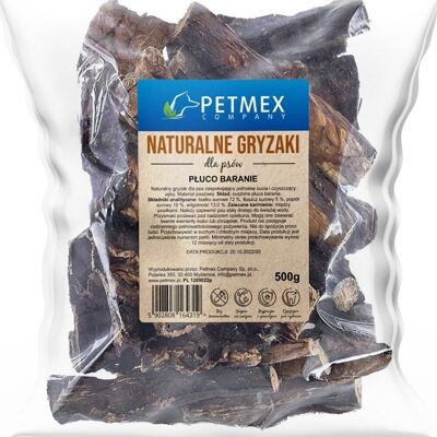 PETMEX Płuca baranie Mono – przysmak dla psa – 500g PETMEX Płuca baranie Mono – przysmak dla psa – 500g