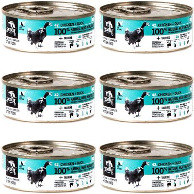 3COTY Kurczak z kaczką Dla kociąt - mokra karma dla kota - 6x80g 3COTY Kurczak z kaczką Dla kociąt - mokra karma dla kota - 6x80g