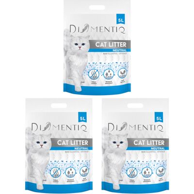 DIAMENTIQ Neutral - żwirek neutralny niezbrylający - 3x5 l DIAMENTIQ Neutral - żwirek neutralny niezbrylający - 3x5 l