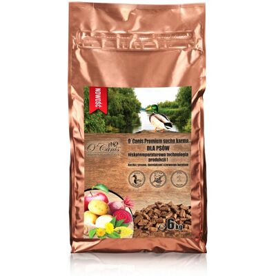 O'CANIS Premium Kaczka z prosem, ziemniakami i czerwonym burakiem - sucha karma dla psa - 6kg O'CANIS Premium Kaczka z prosem, ziemniakami i czerwonym burakiem - sucha karma dla psa - 6kg