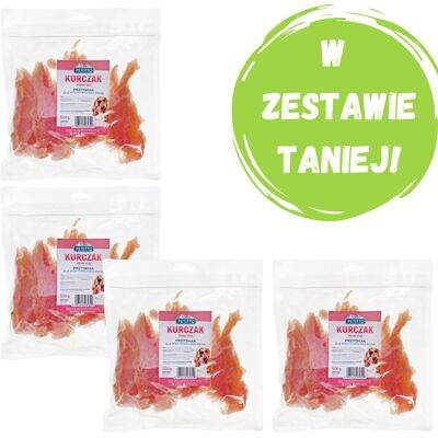 PETITTO Miękkie piersi z kurczaka - przysmak dla psa - 4x500g PETITTO Miękkie piersi z kurczaka - przysmak dla psa - 4x500g