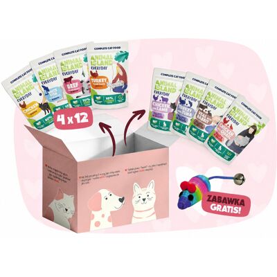 ANIMAL ISLAND Love Box - mokra karma dla kota - 52x85g ANIMAL ISLAND Love Box - mokra karma dla kota - 52x85g