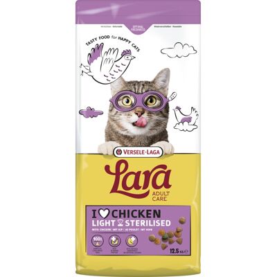 VERSELE-LAGA Lara Light & Sterilized Kurczak - sucha karma dla kota - 12,5kg VERSELE-LAGA Lara Light & Sterilized Kurczak - sucha karma dla kota - 12,5kg