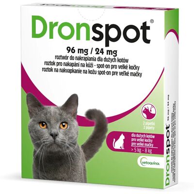 VETOQUINOL Dronspot - krople odrobaczające dla kota 5-8 kg VETOQUINOL Dronspot - krople odrobaczające dla kota 5-8 kg