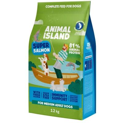 ANIMAL ISLAND Adult Medium Łosoś - sucha karma dla psa - 12kg ANIMAL ISLAND Adult Medium Łosoś - sucha karma dla psa - 12kg