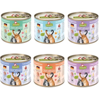 GRANATAPET DeliCATessen MIX 6 SMAKÓW - mokra karma dla kota - 6x200g GRANATAPET DeliCATessen MIX 6 SMAKÓW - mokra karma dla kota - 6x200g