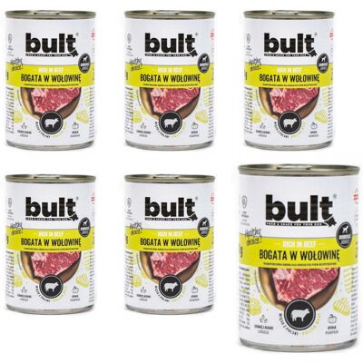 BULT Bogata w wołowinę - mokra karma dla psa - 6x800g BULT Bogata w wołowinę - mokra karma dla psa - 6x800g