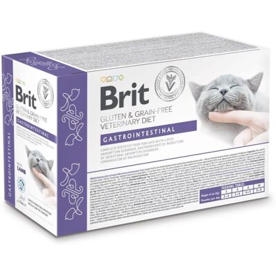 BRIT Veterinary Gastrointestinal Jagnięcina Box - mokra karma dla kota - 12x85g BRIT Veterinary Gastrointestinal Jagnięcina Box - mokra karma dla kota - 12x85g