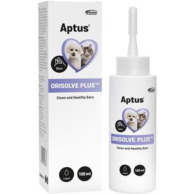Aptus Orisolve Plus - Roztwór do czyszczenia uszu dla psów i kotów Aptus Orisolve Plus - Roztwór do czyszczenia uszu dla psów i kotów