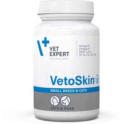 VETEXPERT VetoSkin Małe rasy - suplementy dla psa i kota - 60 tabletek VETEXPERT VetoSkin Małe rasy - suplementy dla psa i kota - 60 tabletek
