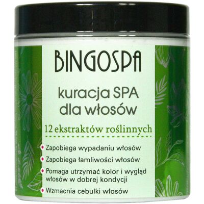 BINGOSPA NOWOŚĆ Kuracja SPA dla włosów 12 ekstraktów roslinnych 250 g BINGOSPA NOWOŚĆ Kuracja SPA dla włosów 12 ekstraktów roslinnych 250 g